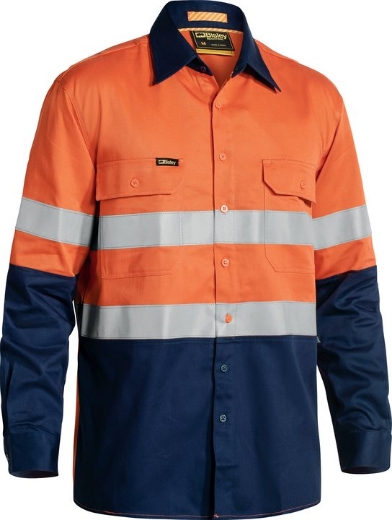 Picture of Bisley, Taped Hi Vis Industrial Cool Vented Shirt